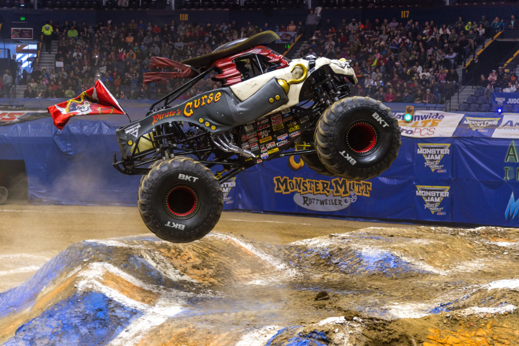 Pirates Curse Monster Jam Truck in Air