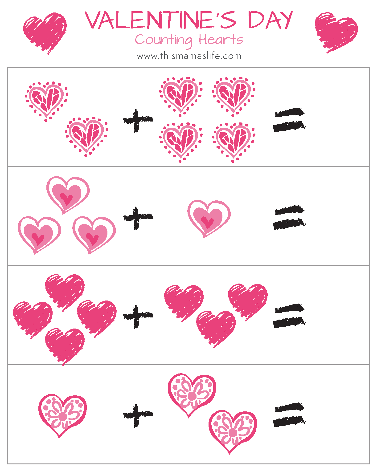 free-printable-valentine-s-day-counting-hearts-match-up-word