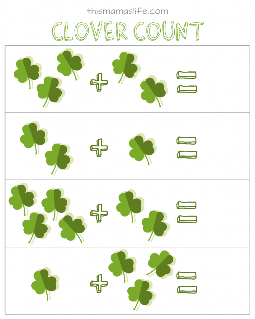 St Patricks Day-Kids Activity Set-3-counting St. Patrick’s Day Counting