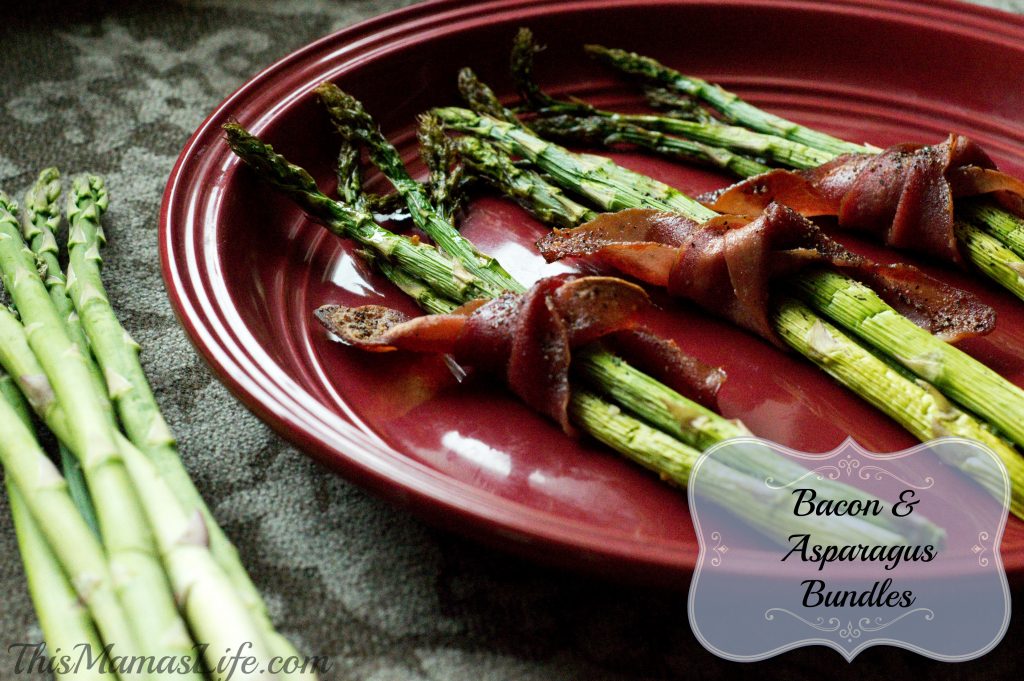 Easy Recipe for Bacon Wrapped Asparagus Bundles. 