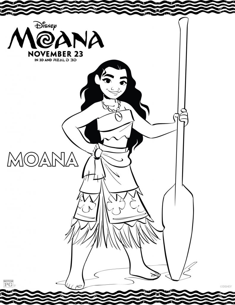 MOANA Coloring Pages 6