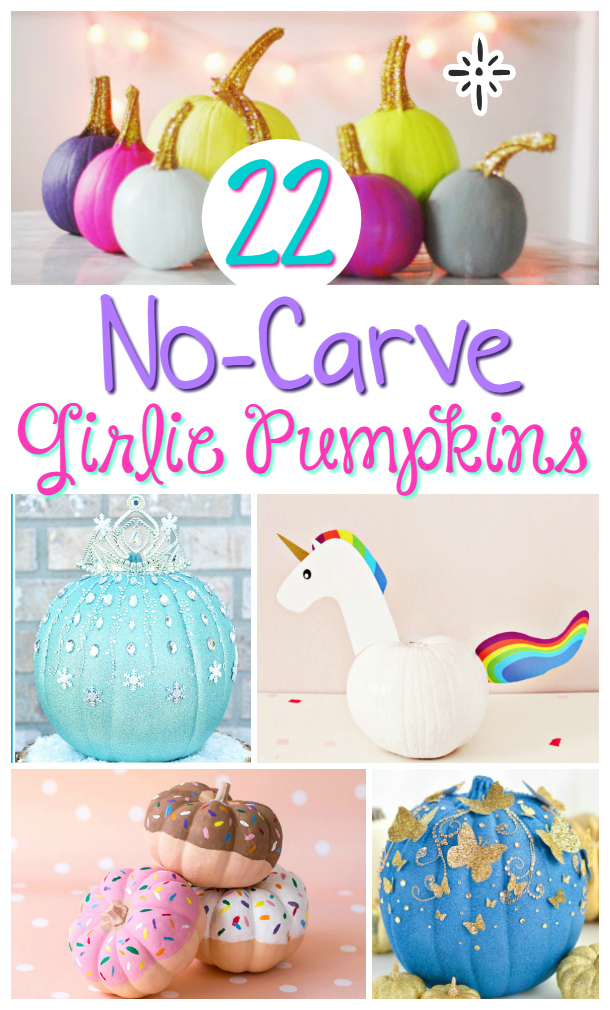 22 Girlie No-Carve Pumpkins - This Mama's Life