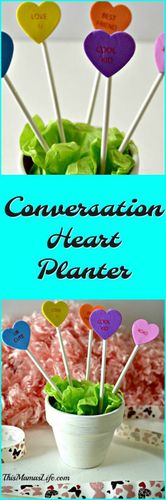 Conversation Heart Planter Pin