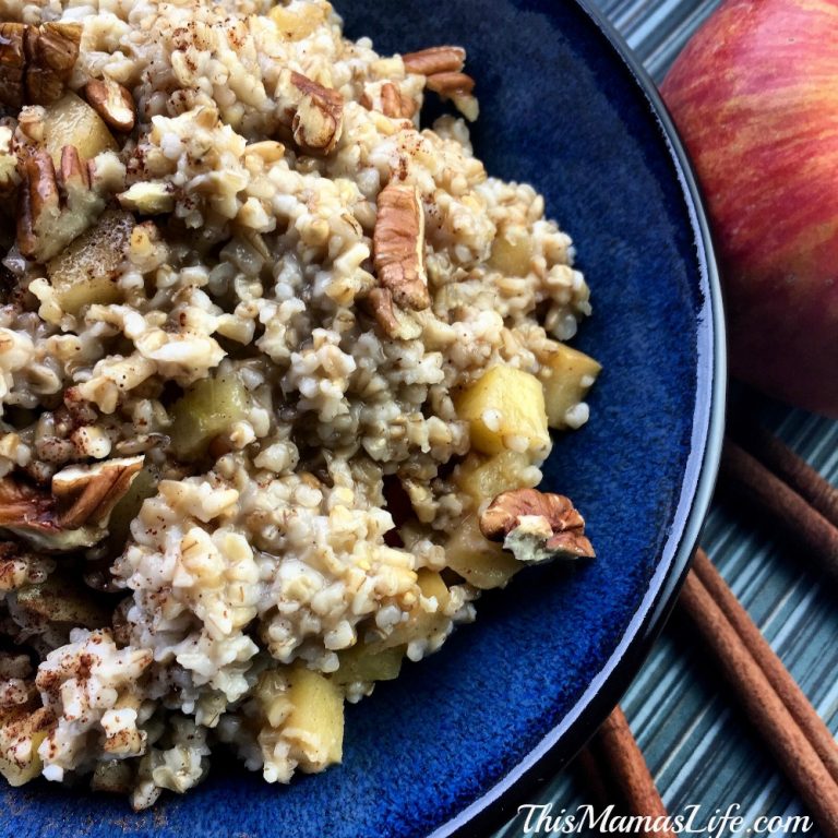 Slow Cooker Apple Cinnamon Oats - This Mama's Life