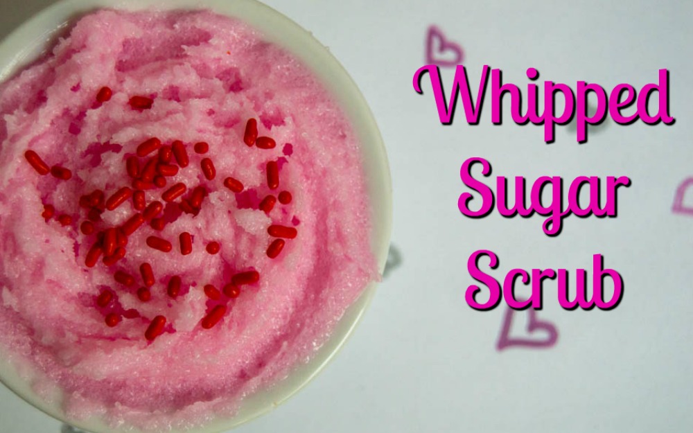 Make a batch of Whipped Sugar Scrub for this Valentine's Day