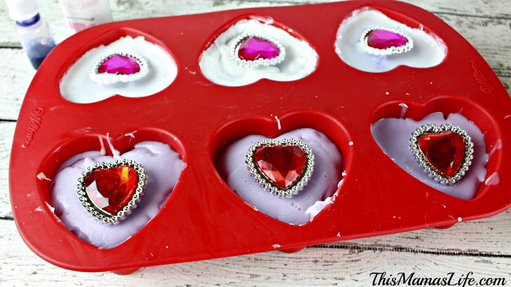 DIY “Bling” Soap Bars soap mold