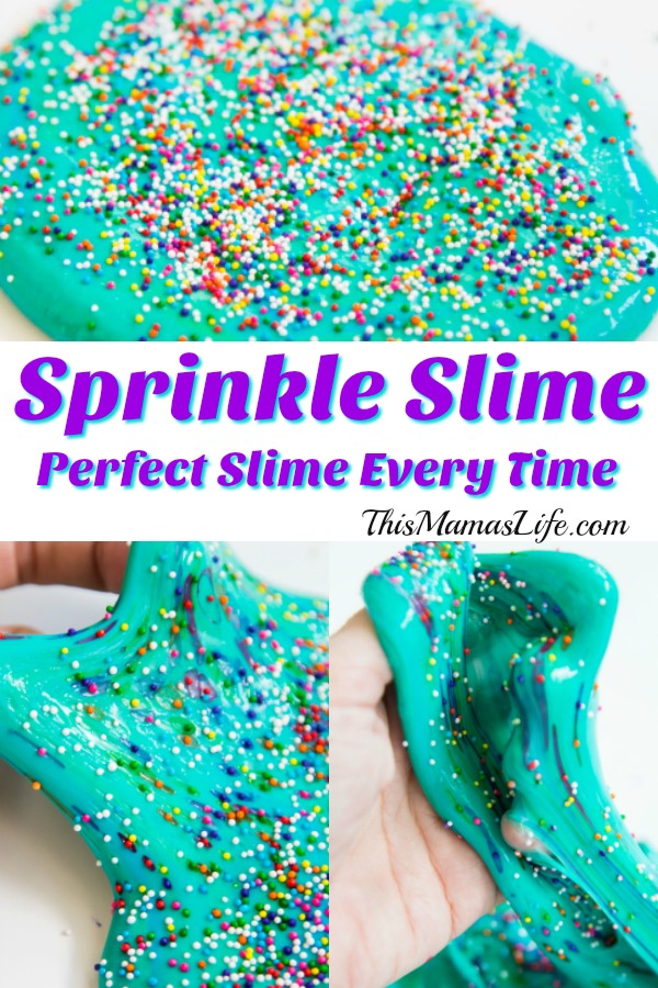 Easy Peasy Teal Sprinkle Slime