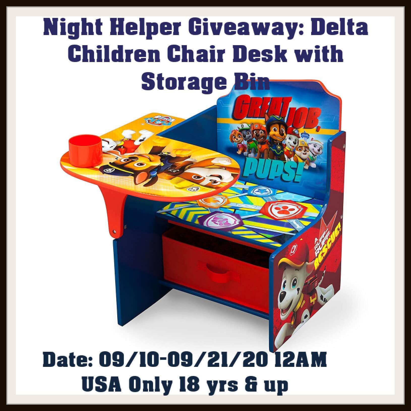 Paw Patrol Children's Desk Giveaway - This Mama's Life